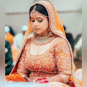My Bridal Lehnga- Orange